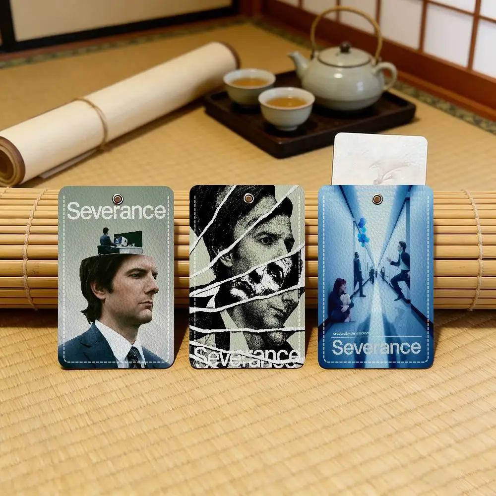 

Кожаный брелок-картхолдер для проездных и ID-карт в стиле аниме по мотивам сериала S-Severance – идеальный подарок на день рождения для взрослых
