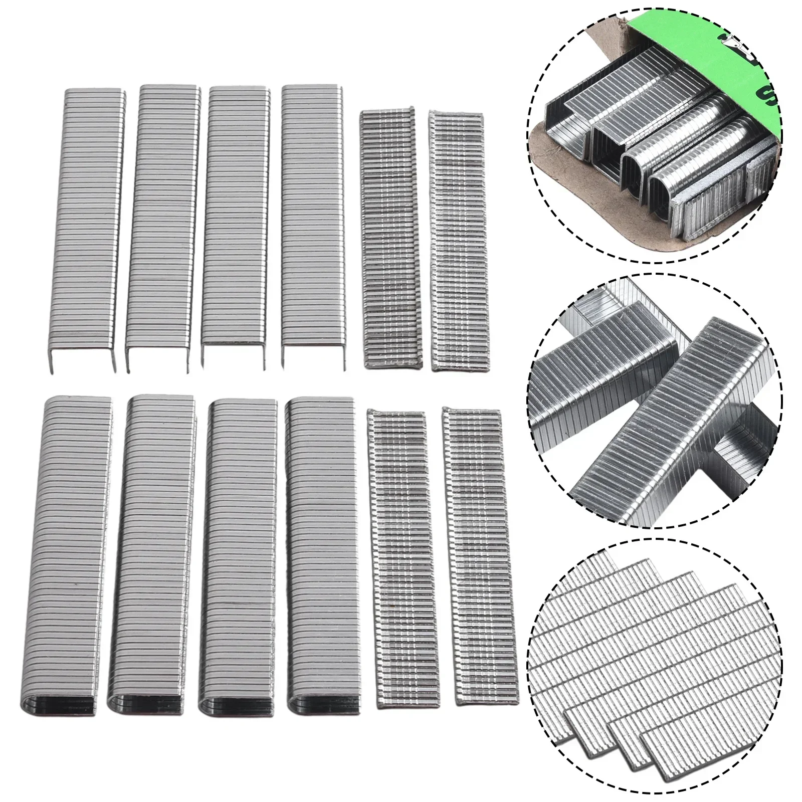 Staple Nails For DIY For Woodworking Silver U/ Door /T Shaped Practical To Use Excellent Service Life High Quality