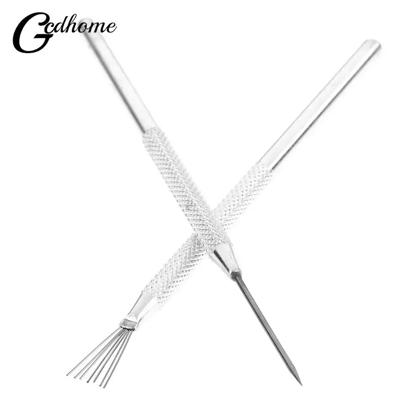 1 x Feather Pin + 1 x Pro Needle Wire Texture Pottery Clay Tools Set Texture Brush Tools Ceramics Modeling Tool Pottery