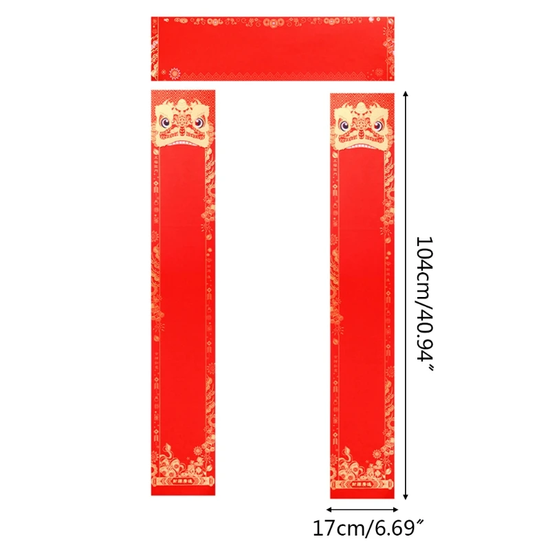 5 개/갑 붉은 캘리그라피 쌀 종이 빈 봄 축제 커플 종이 키트