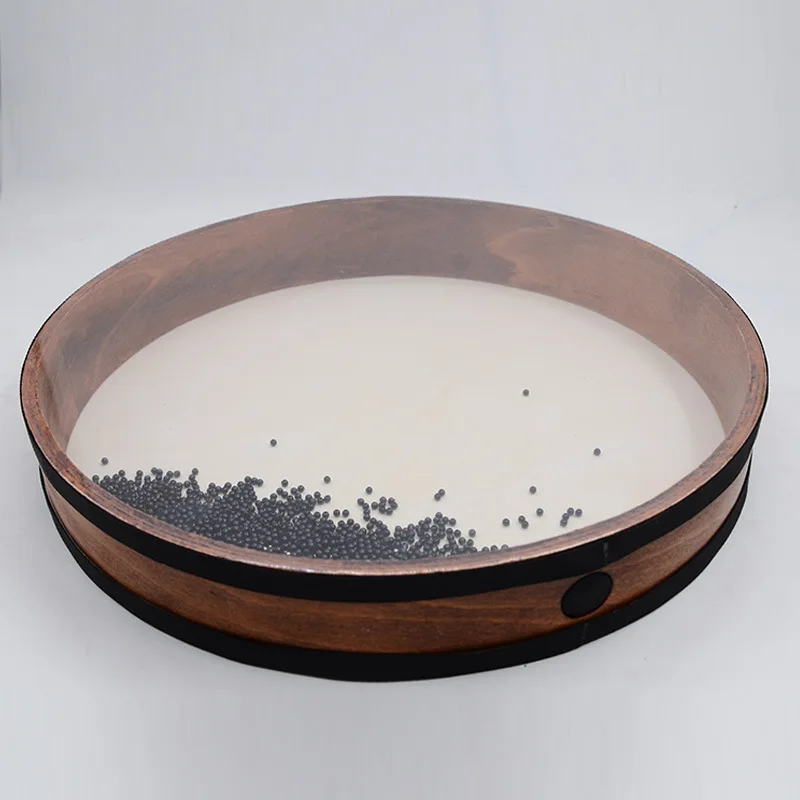 Wooden Wave Drum Yoga Professional Natural Sound Healing Meditation Therapy Large Sheepskin Drums Mindfulness Orff Instruments