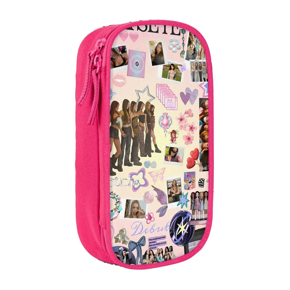 

Katseye Kpop Idol Pencil Case Korean Style Pen Bags Girl Boy Large Storage School Supplies Gift Pencilcases