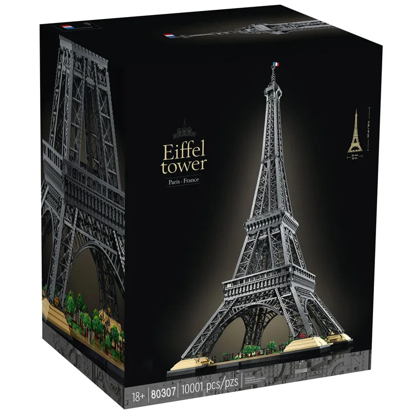 10001PCS Eiffel Tower Big Blocks Compatible 10307 10181 17002 Building Bricks Educational Children Christmas Birthday Gift Toys