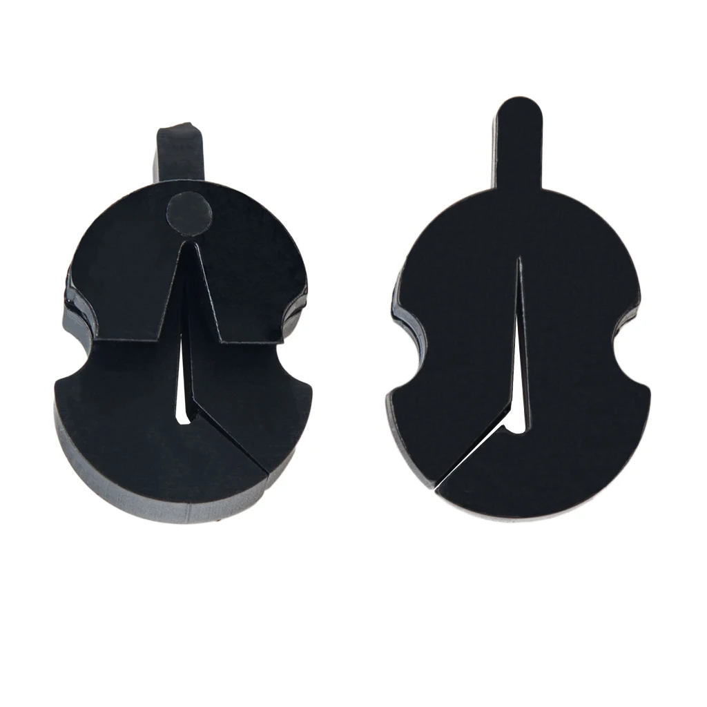 NAOMI 10 Pcs Violin Mute Rubber Mute Fiddle Silencer Violin Practice Mute Silencer Volume Control Black Violin Parts