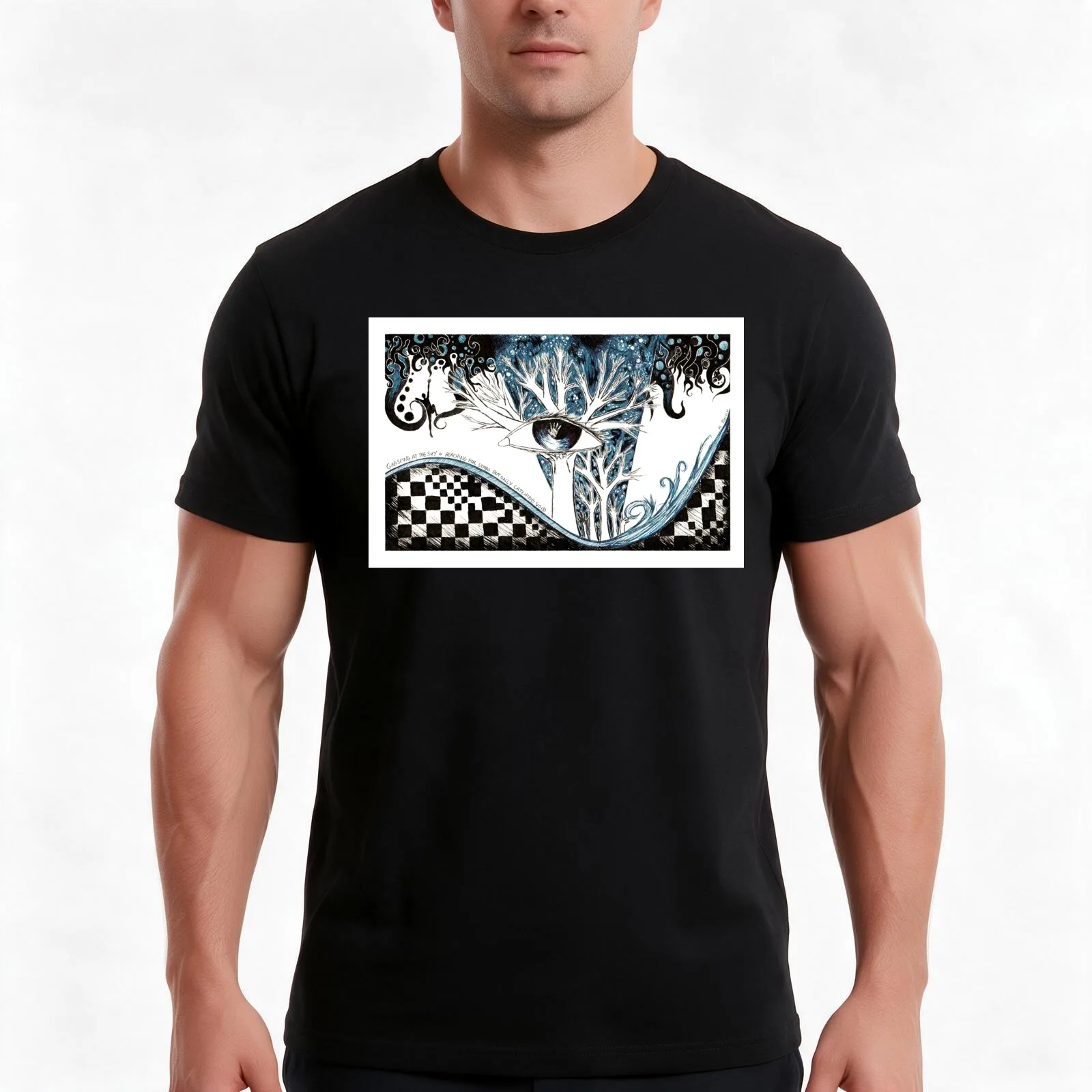 Only Catching Void T-Shirt, Summer Casual Cotton Tee, Oversized Streetwear Tops, Vintage Graphic Print, Loose Fit Short Sleeve