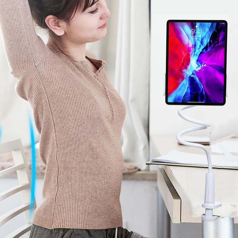 Flexible Long Arm Tablet Stand Holder for iPad Air Pro Mini Galaxy Tab Xiaomi Lenovo 4-12.9