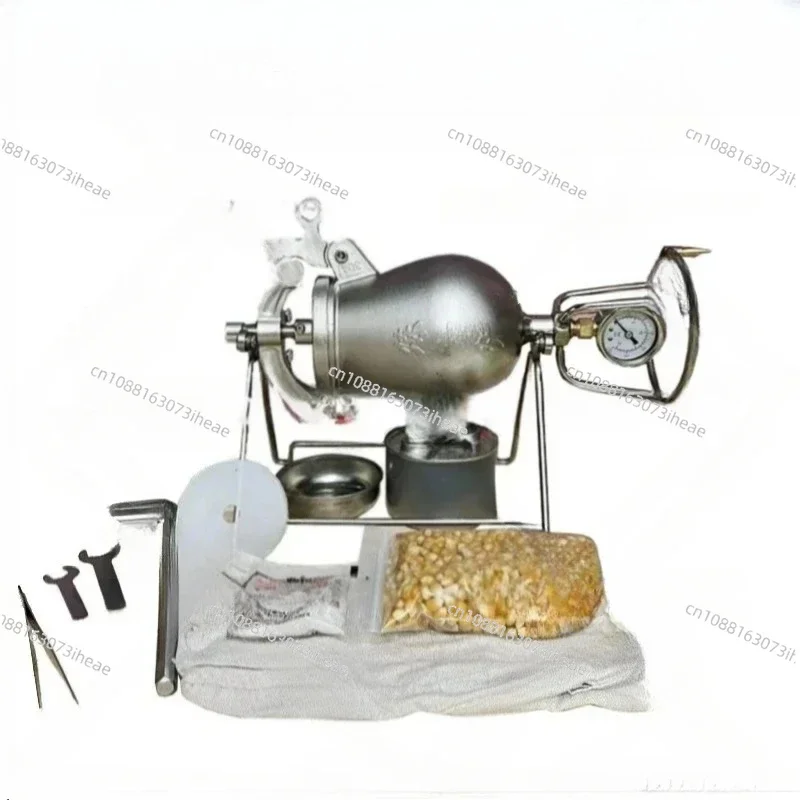 500ml/720ml Home Popcorn Maker - Hand Crank Grain Booster Machine with Large Capacity