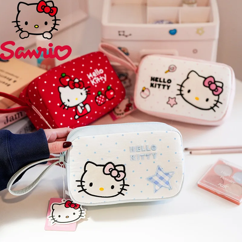 

Hello Kitty's New Women's Makeup Bag Is Fashionable High-quality Multifunctional Handbag Cartoon Versatile Mini Storage Bag