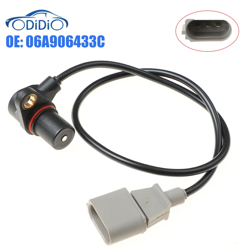 

ODIDIO 06A906433C Crankshaft Position Sensor For Audi A4 A6 Skoda Seat VW Beetle Jetta Golf Passat 1.8T 2.0