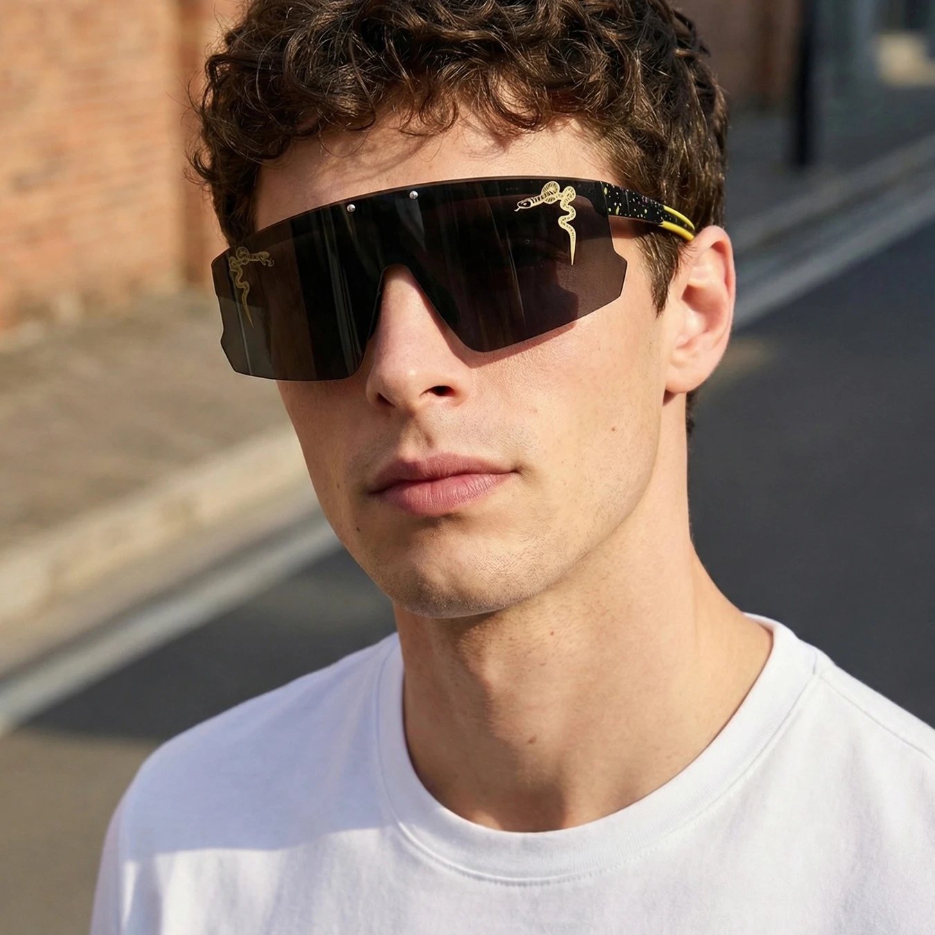 

Fashion Shades Windproof Sports Eyewear UV400 MTB Goggles for Outdoor Cycling Running Unisex Party Sunglasses