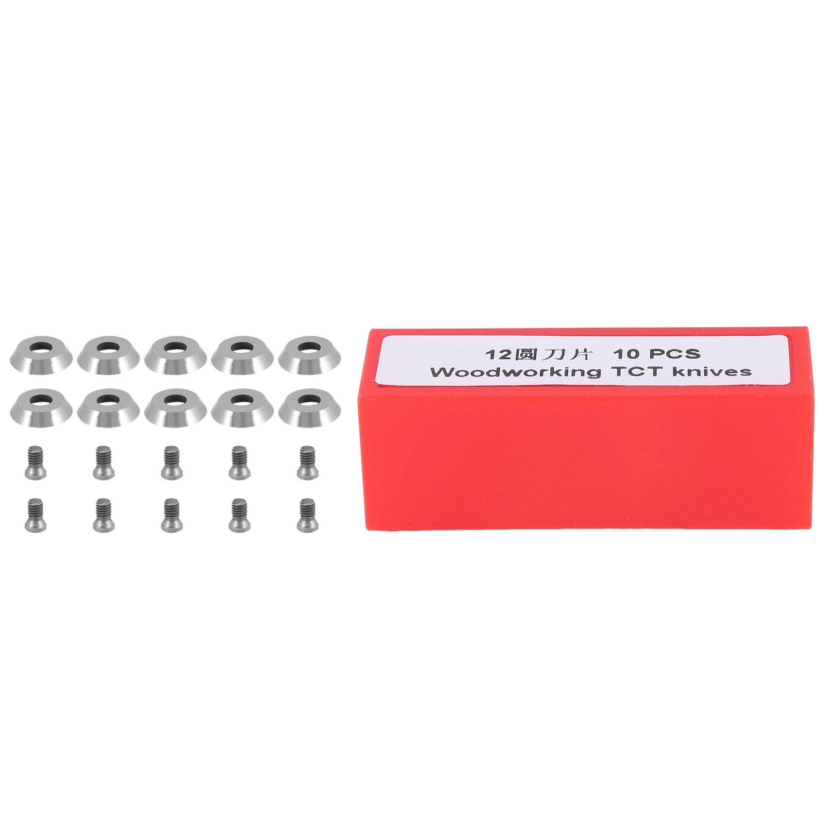 Ci3 redondo 12x2.5mm inserções de carboneto cortadores facas lâmina de substituição apto para torno diy ferramenta finalizador de torneamento de madeira 10 peças