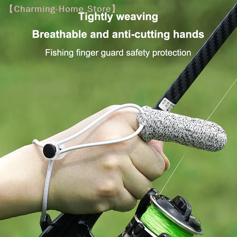 【M】Anti-Cut Fishing Finger Protector, Single Finger Glove Cover for Casting Control, Outdoor Fishing Accessories for Angler