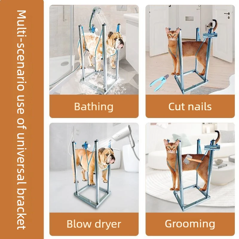 Soporte ducha perros inox extensible ajustable mesa peluquería