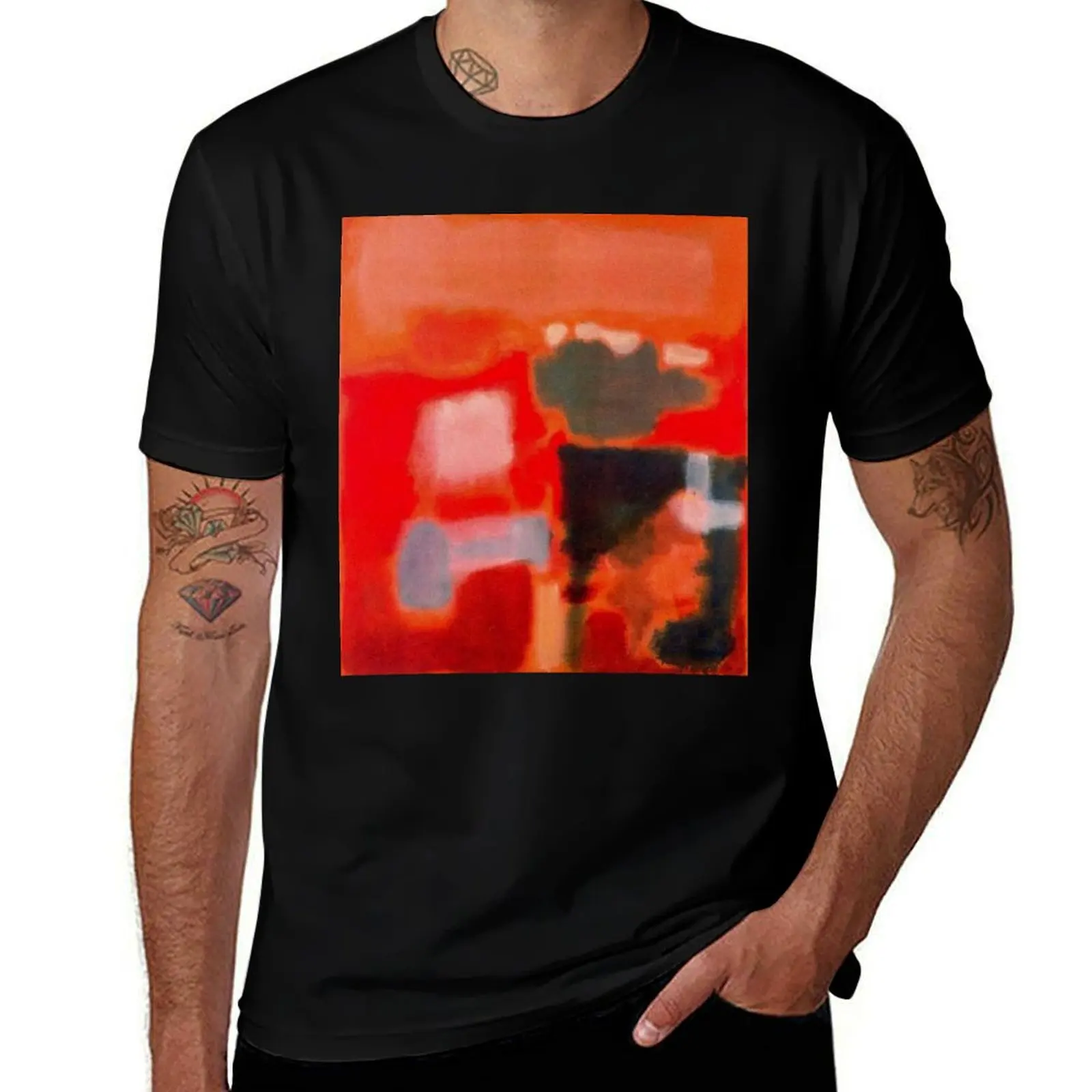 mark rothko artwork T-Shirt Retro Style Print Casual Top