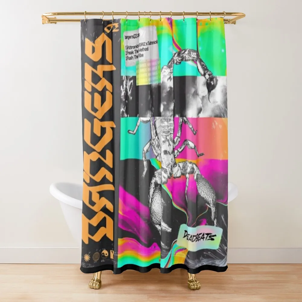 

griz subtronics griztronics Design Shower Curtain Waterproof Bath And Anti-Mold Modern Accessory Bathrooms Curtain