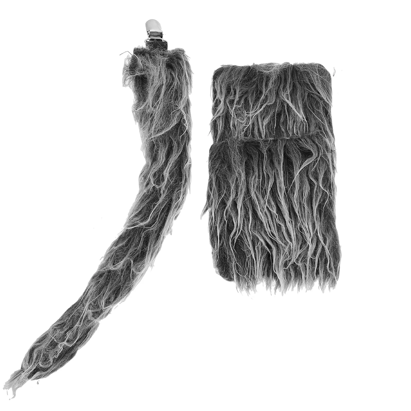 ชุดคอสเพลย์หมาป่า 1 ชุด พร้อมอุปกรณ์เสริม หางและถุงมือ สำหรับการแสดง งานปาร์ตี้ เทศกาล บทบาทสมมติ ถ่ายภาพ ชุดคอสเพลย์สัตว์