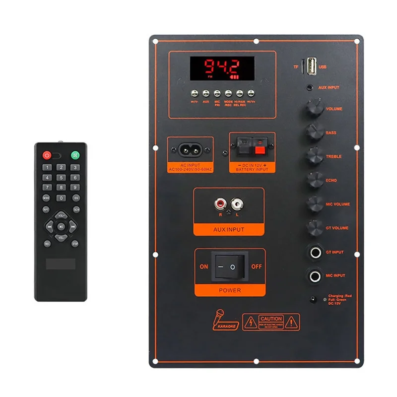 

ABAC-DSP-Bluetooth Amplifier Board 100W High Power Outdoor Audio Module Trolley Speaker Mono Stereo Amp