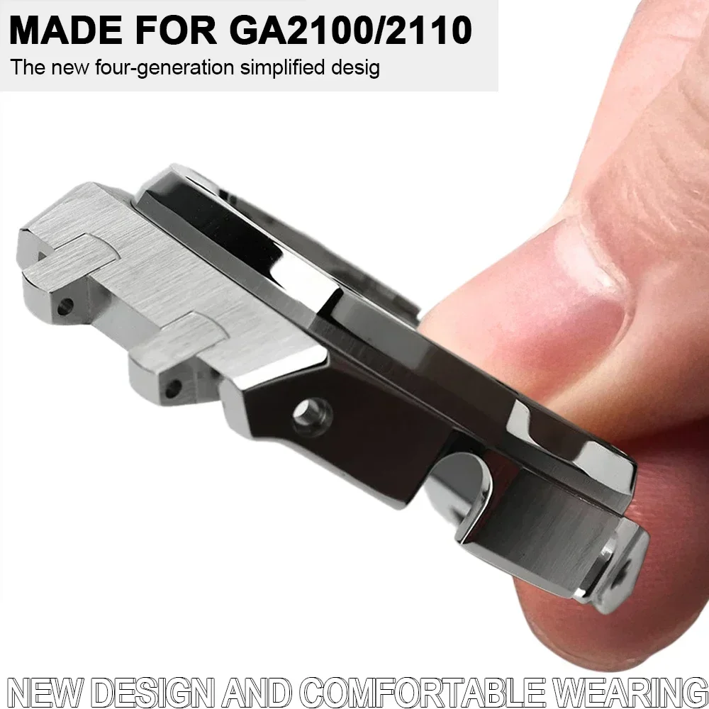 Для G-SHOCK GA2100/GA2110 GAB2100 gen4 корпус из нержавеющей стали безель резиновый ремешок сменный мод ремонтный комплект аксессуары оптом