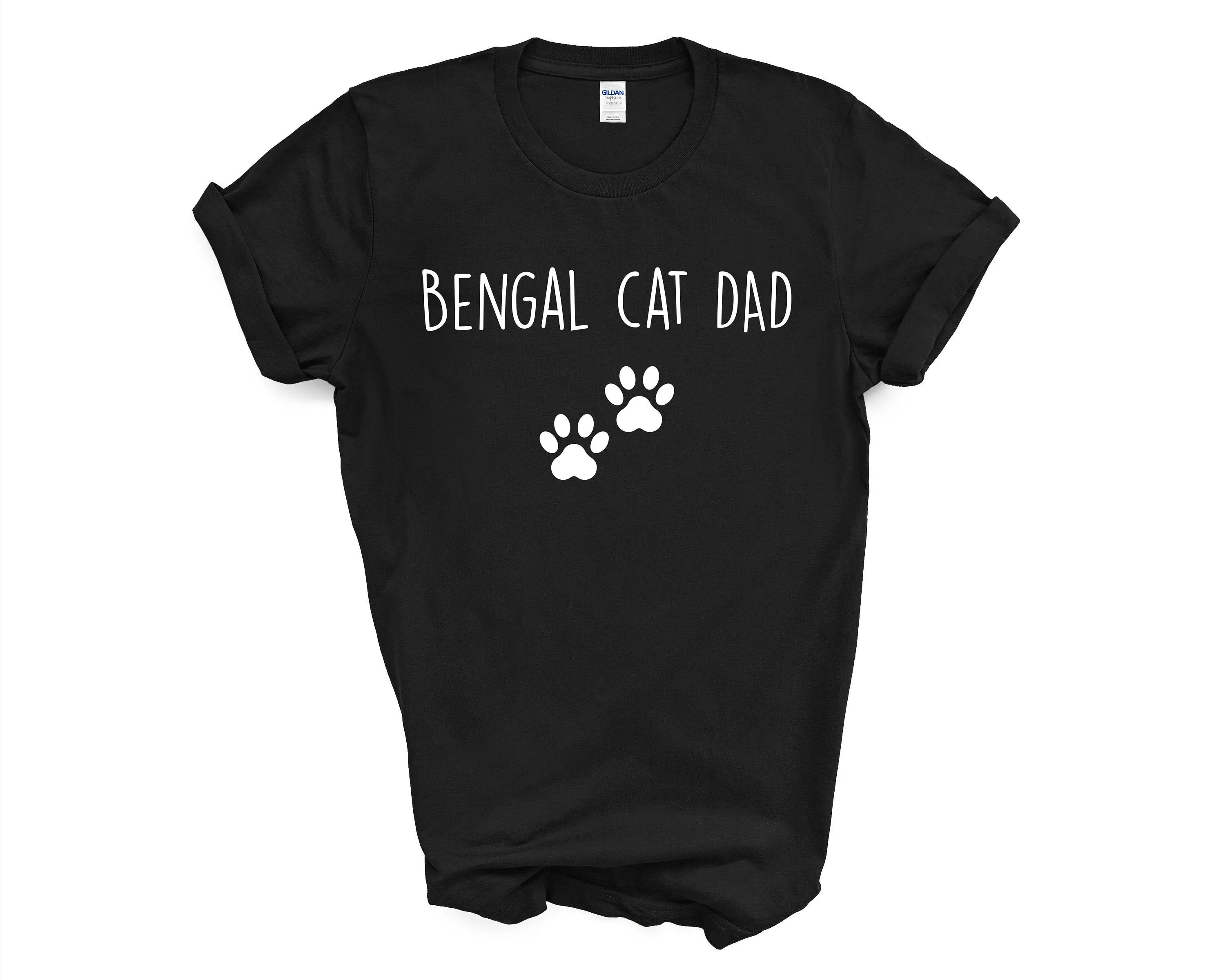 Bengal Cat T Shirt Dad Mens 3288