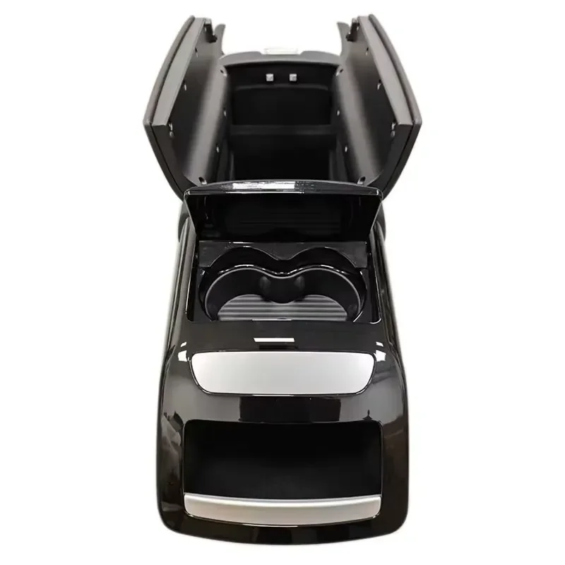 Universal Car Armrest Box with Cooling Function Portable Mini Fridge Organizer Storage Bin for Vehicle Interior Accessories