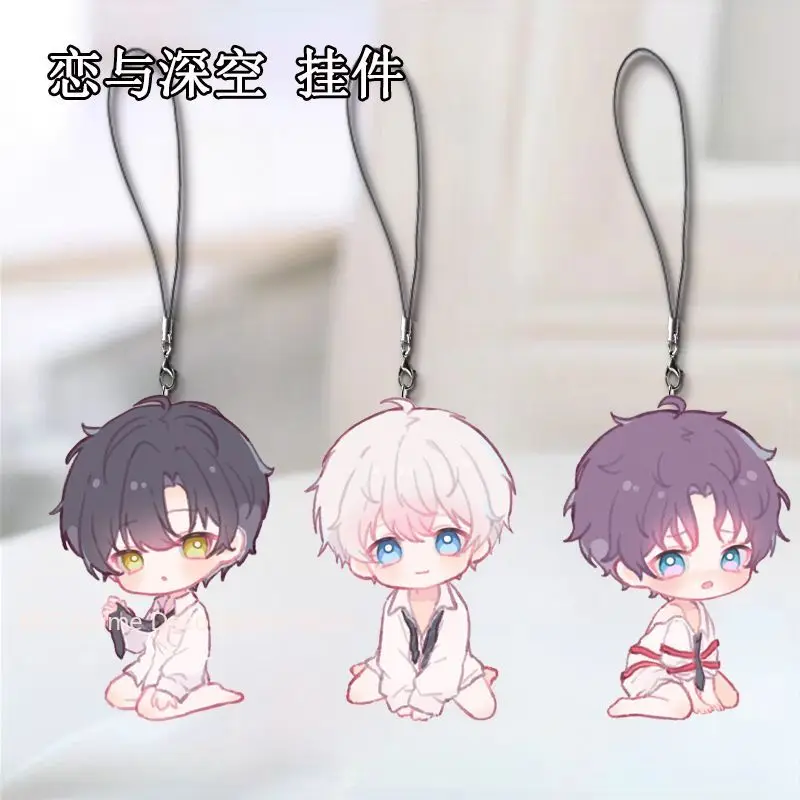 

Аниме Love and Deepspace Rafayel телефон веревочный брелок для мобильных телефонов милые брелки ремешок ремешок школьная сумка кулон