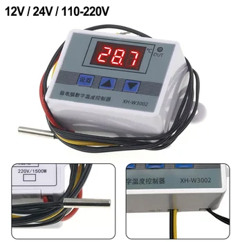 デジタル LED 温度コントローラサーモスタットレギュレータ 12V 24V 220V プロフェッショナル W3002 シーフードマシンホームセンター
