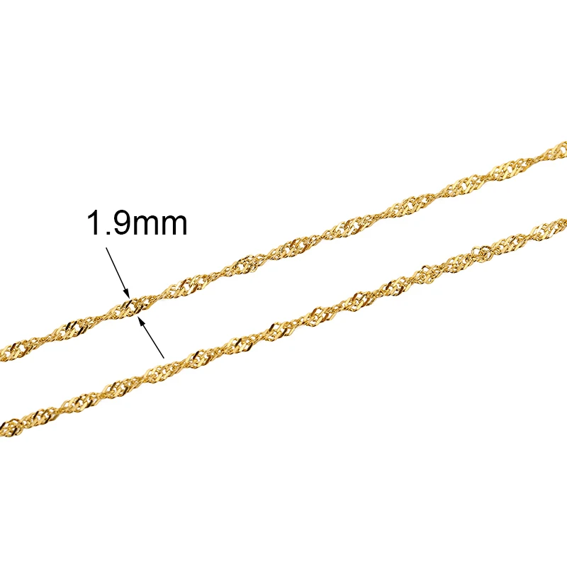 2meters Never Fade Stainless Steel Chains Bulk Thin Link Chains Lot for Jewelry Making Supplies Necklace Bracelet Accessories