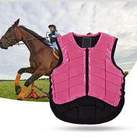 Horse Riding Body Protector for Kids Kids Equestrian Vest Foam Padded Safety Horse Riding Protective Gear Body Protector Pink