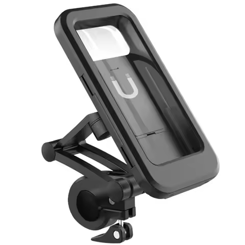 Waterproof Motorcycle Bike Mobile Phone Holder Support Universal Bicycle GPS 360&deg; Swivel Adjustable Motorcycle Cellphone Holder