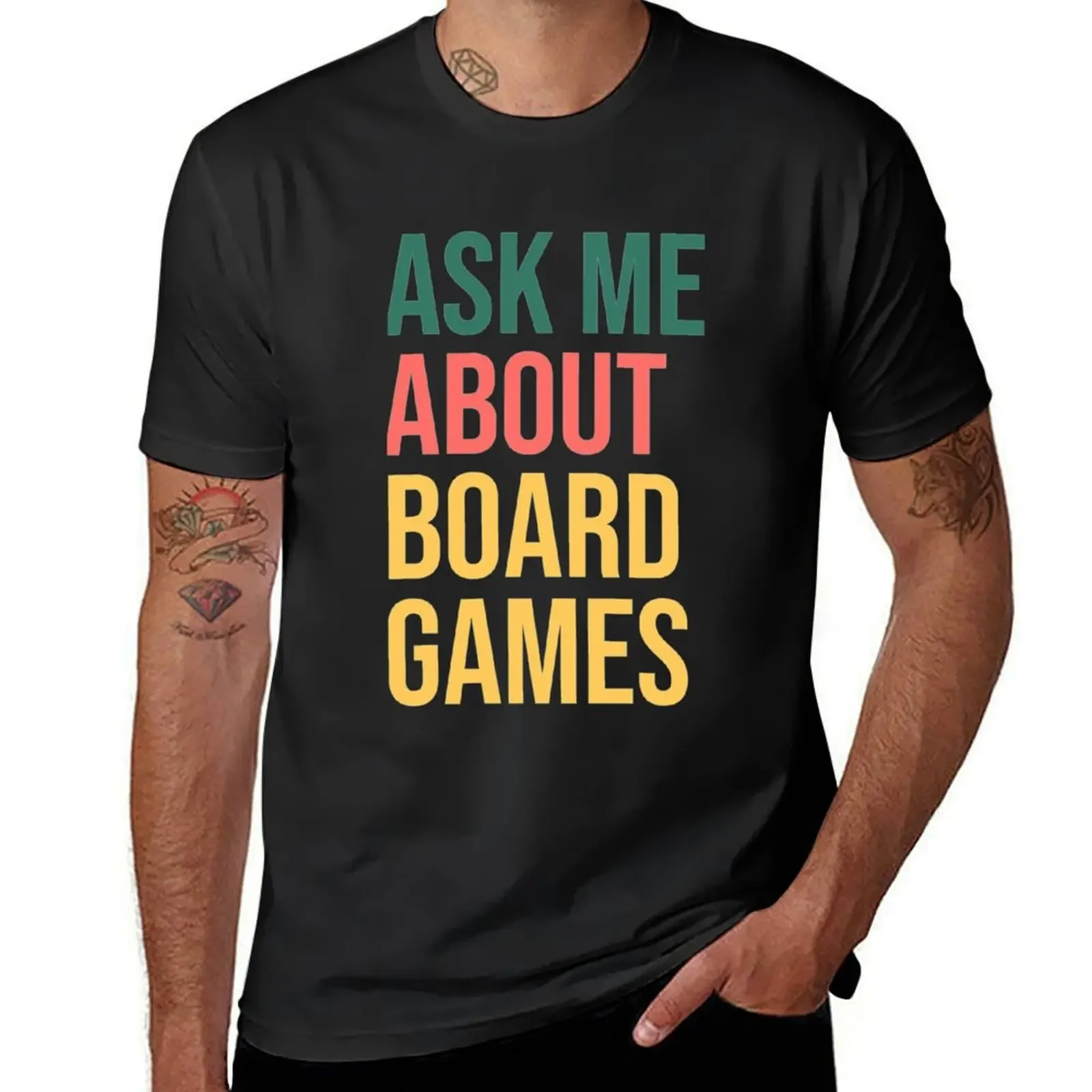 Ask Me About Board Games T-Shirt graphics shirts graphic tee cute clothes graphic t shirts mens t shirts pack