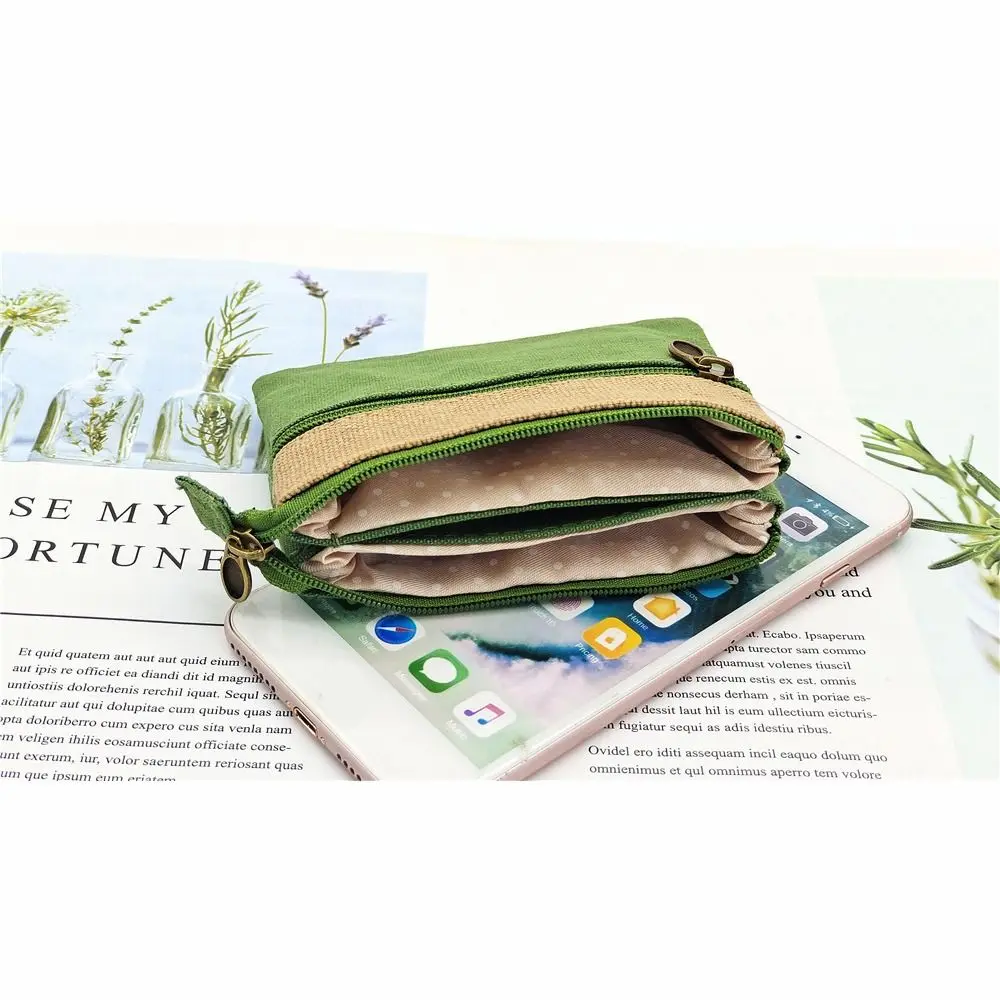 Women\'s Short Wallet Cotton Coin Purse Female Cloth Mini Money Pouch Card Bag Ladies Little Handbag for Women Girls