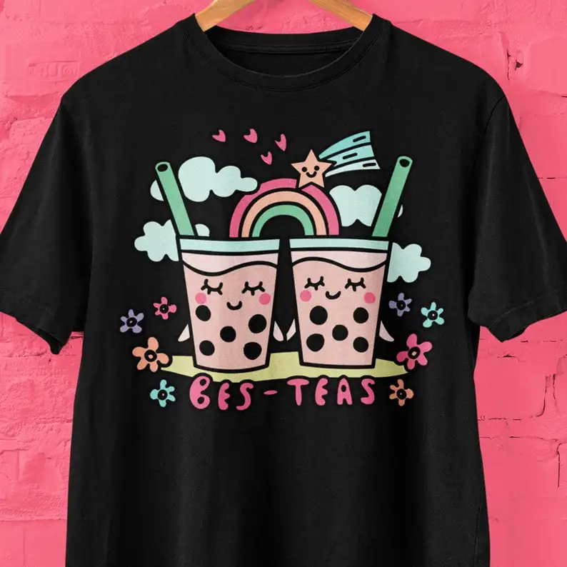 

Boba Tea T Shirt, Bubble Tea Bes-Teas , Best Friends , Best Friend or Sister Gift