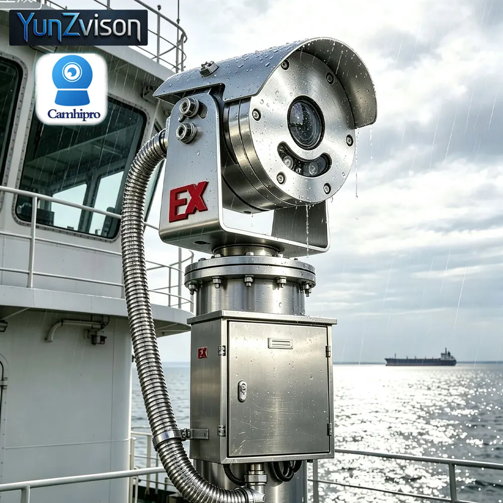 C-R 304 Stainless Steel,Explosion-proof,4K 8MP /5MP,POE, IR 30m,1.8mm Fisheye Lens