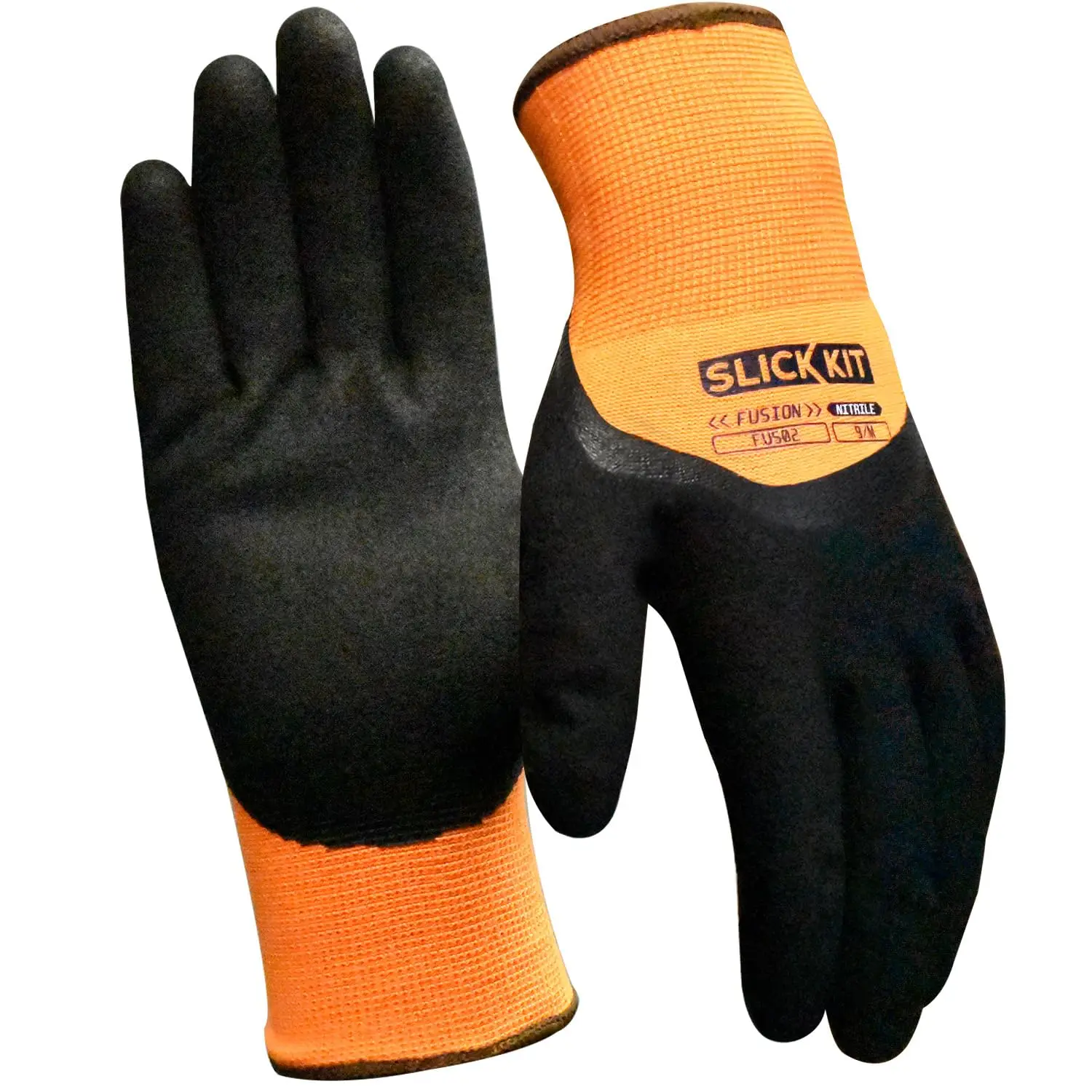 

Зимние рабочие перчатки: водонепроницаемые, утепленные, с нитриловым покрытием Sandy для надежного захвата в холодную погоду, оранжевые, размер M, пара.