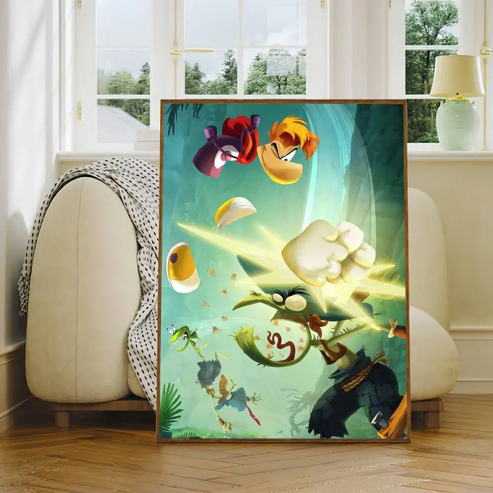 لعبة رائعة R-Rayman ملصق لوحة ذاتية اللصق غرفة المعيشة مكتب الديكور غرفة نوم المنزل الجدار ملصق يطبع #4