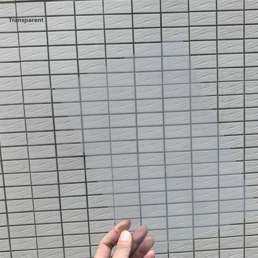 Thickened Colored Glass Paper DIY Craft Supplies Transparent PVC Sheet Multicolored Translucent Hard Sheet
