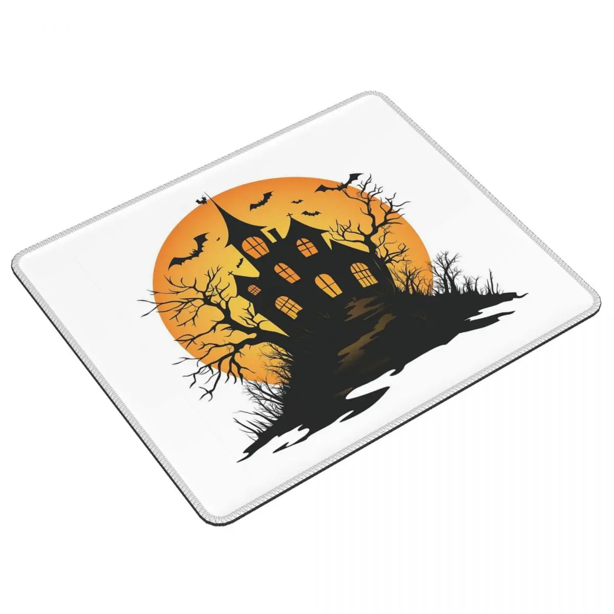 Halloween Witch Pumpkin Haunted House Ghost Mouse Pad Computer Keyboard Mouse Mat Gamer Laptop Desk Mat Office Table Mats