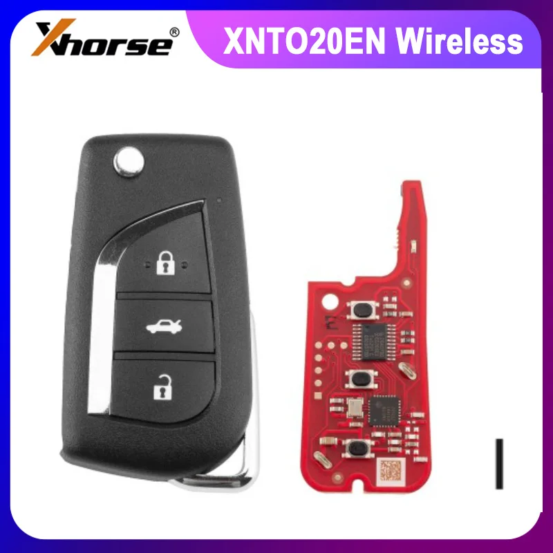 Xhorse TOY.T Style Wireless Universal Remote Key 3 Buttons XNTO20EN for VVDI Key Tool Second Generation Universal Remote Key