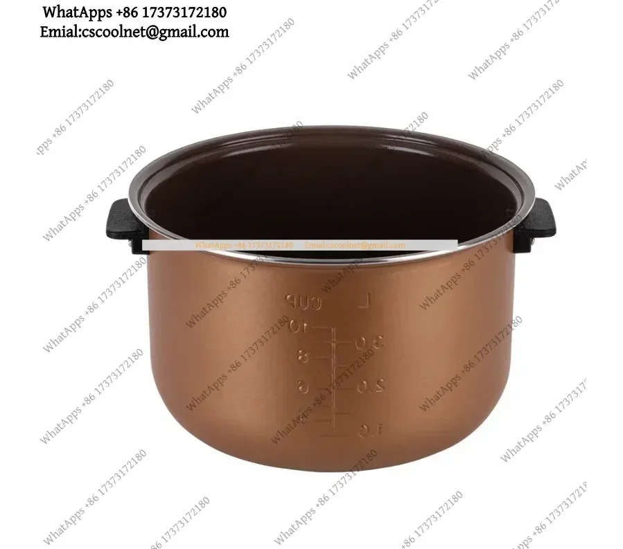 k06 5L Ceramic Coated Inner Pot with Handles for Redmond RB-C515 Multi Cooker Accessories Kitchen Cookware Replacement Bowl