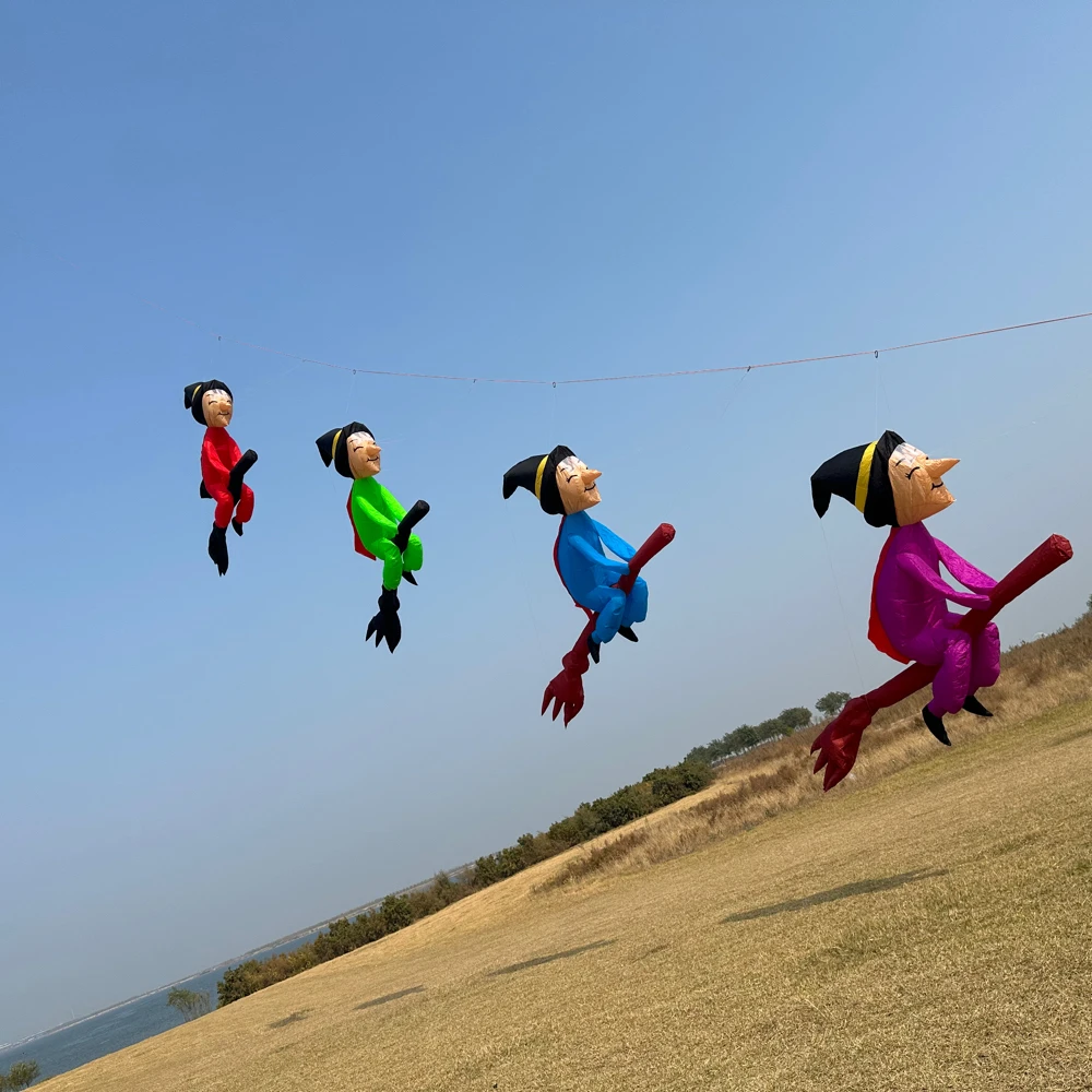 NEW ARRIVAL 4M witch KITE PENDANT LINE LAUNDRY SOFT INFLATABLE