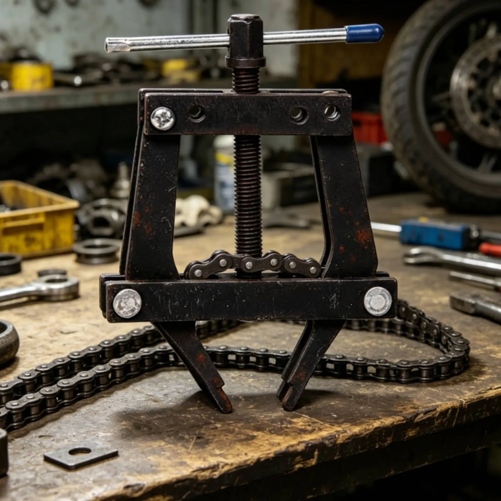 Picture 6: Chain Link Remover Versatile Chain Breaker Tool Universal Hardened Steel for Mechanics