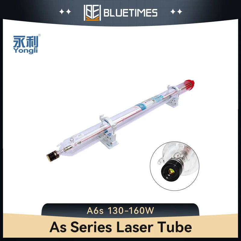 Bluetimes Yongli A6s 130-160W CO2 Laser Tube Dia. 80mm for CO2 Laser Engraving Cutting Machine