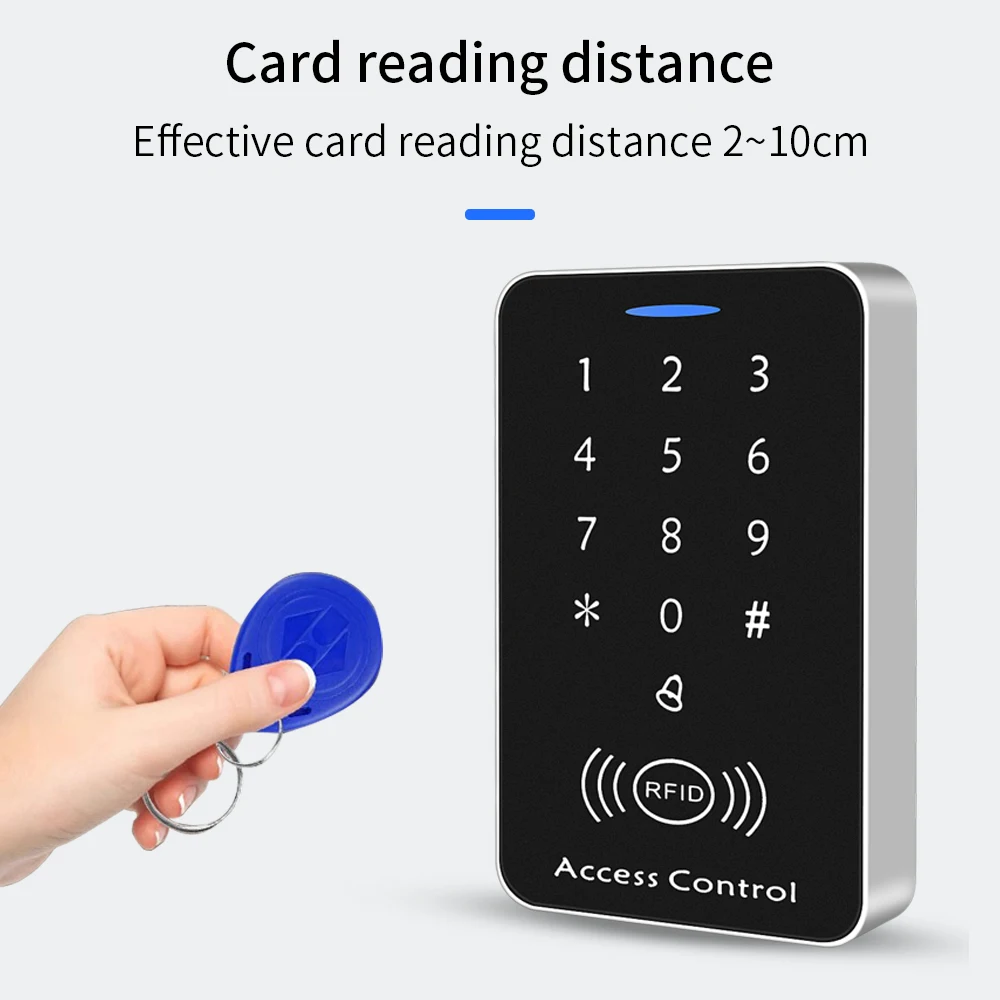 Anti-copy Encrypted Standalone Access Controller 125Khz RFID Access Control Keypad Digit Panel Card Reader For Door Lock System