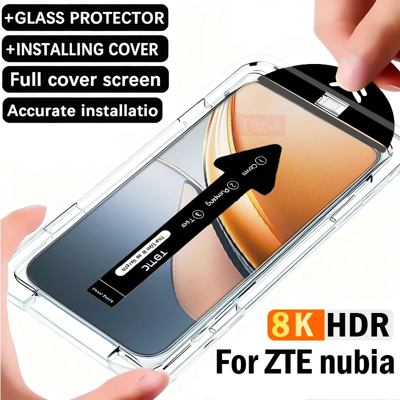 

8K Dust Free Auto Installation Protective Glass for ZTE nubia Z70S Z70 Z60 Z50 Ultra Leading Oleophobic Coating Screen Protector