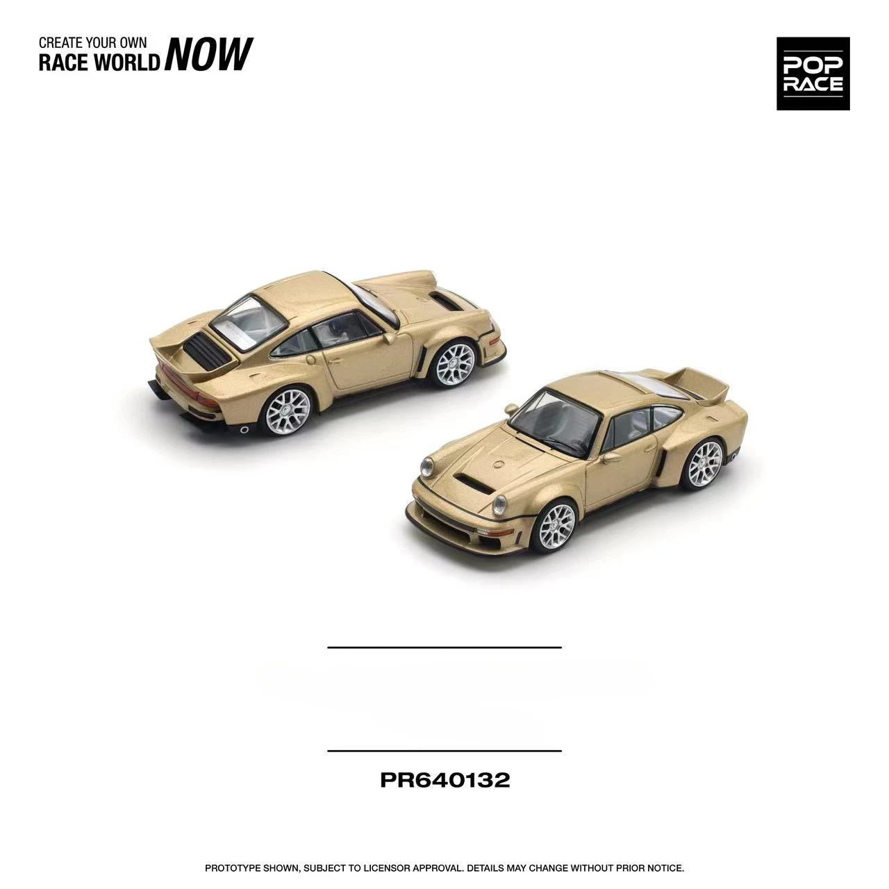 **Pre-order **Xcartoys X POP RACE 1:64 SINGER DLS (ROAD) - GOLD Diecast Model Car