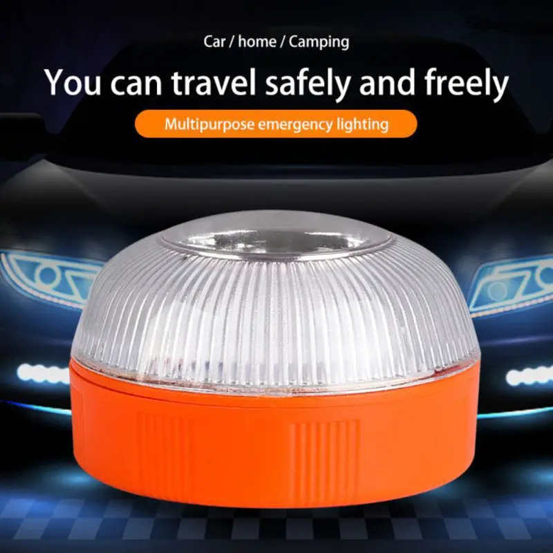 

Car Emergency Light V16 Homologated Dgt Approved Car Emergency Beacon Light Rechargeable Magnetic Induction Strobe Light