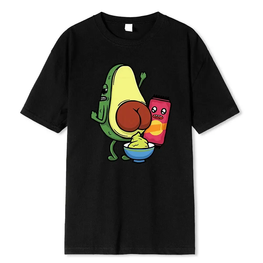

Manufacturing Avocado Jam With Avocado Printed T-Shirts Men Breathable Tees Summ