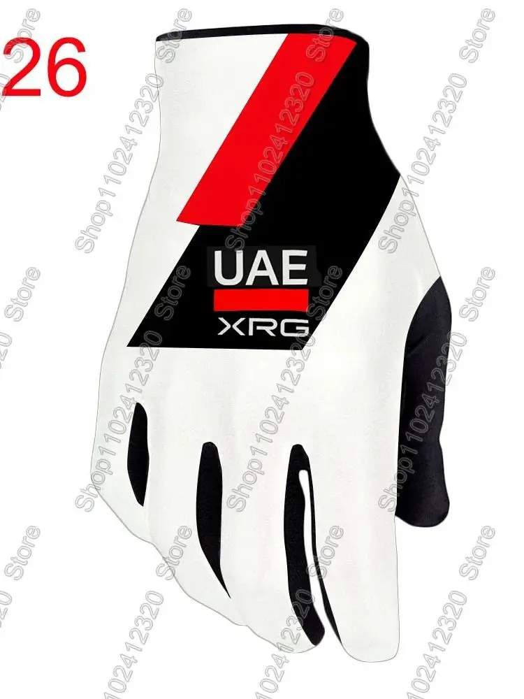 AliExpress NONE 2026 UAE Team Cycling Gloves Men Gel Full Finger Glove Road Bicycle Jerseys MTB Gant Cyclisme Maillot