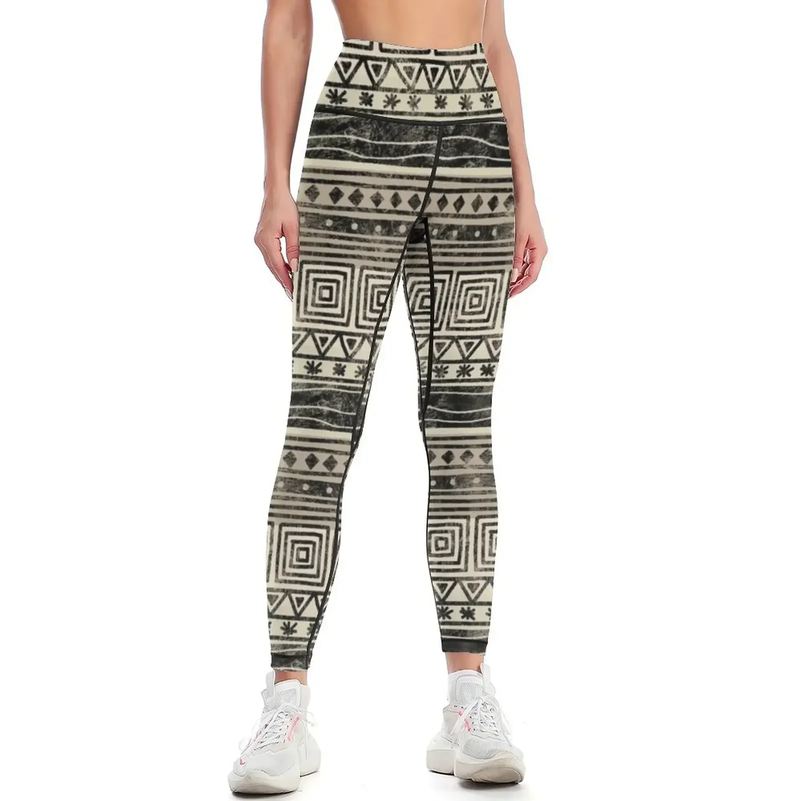 African Geometric Pattern Leggings flared joggers for for fitness fitness set gym Womens Leggings
