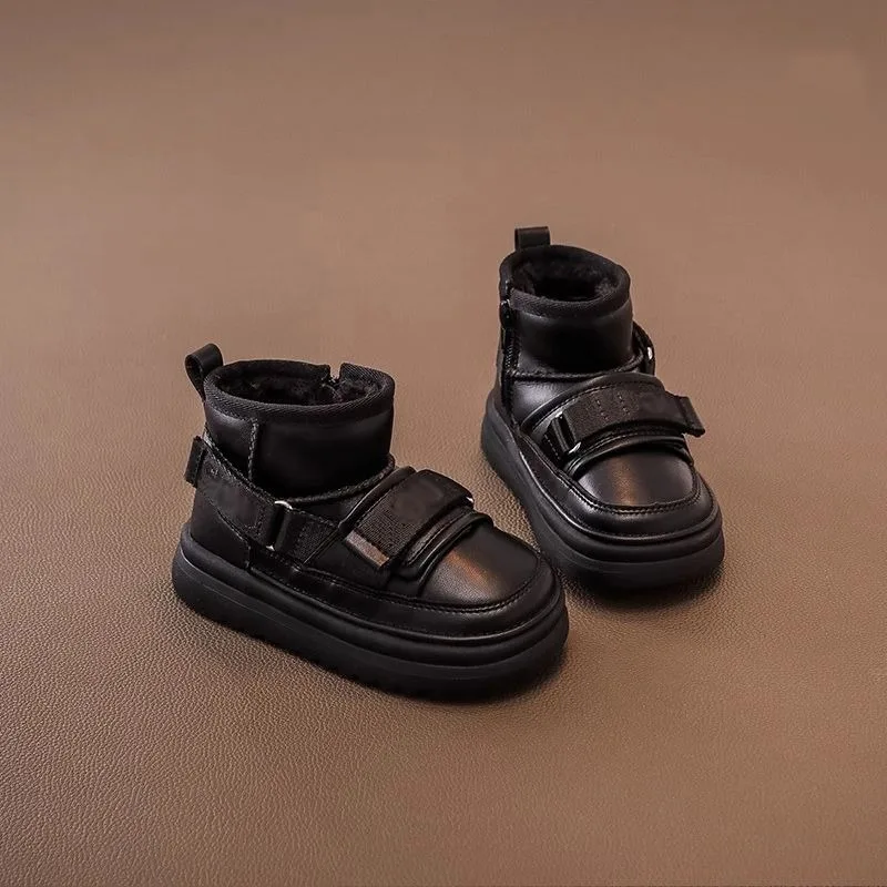 

Kids Snow Boots Winter Warm Shoes Thick Lined Non Slip Cute Design for Boys Girls Toddlers Outdoor Cold Weather